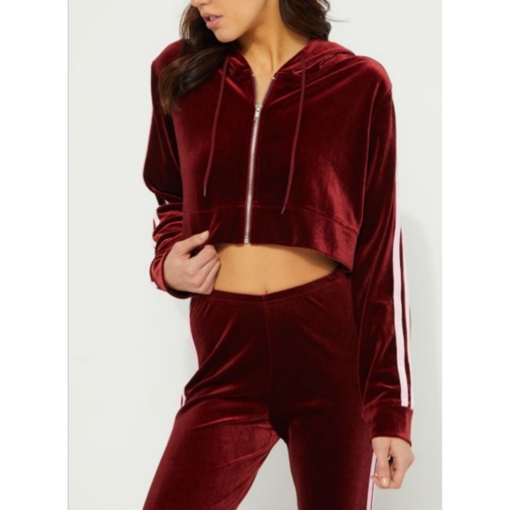 Rue 21 Red Velvet Sweat Set